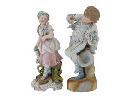 TWO VINTAGE PORCELAIN CHILDREN FIGURES MARKED