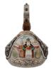 RUSSIAN 84 SILVER GILT KOVSH WITH GEMSTONES PIC-1