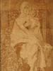 ANTIQUE FRENCH JACQUARD TAPESTRY MADONNA AND CHILD PIC-1