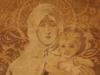 ANTIQUE FRENCH JACQUARD TAPESTRY MADONNA AND CHILD PIC-2