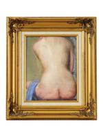 RUSSIAN NUDE WOMAN OIL PAINTING BY VASILY SITNIKOV