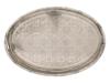 VINTAGE OVAL MOROCCAN STERLING SILVER TRAY PIC-3