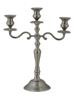 VINTAGE SILVER TONE THREE LIGHT CANDELABRUM PIC-0