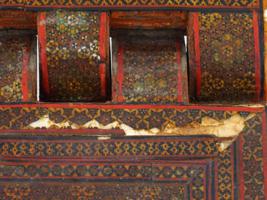 ANTIQUE PERSIAN QAJAR MARQUETRY KHATAM KARI QURAN STAND