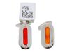 VINTAGE BARAKA 18K WHITE GOLD CARNELIAN CUFFLINKS PIC-1