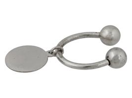 TIFFANY AND CO STERLING SILVER SCREWBALL KEY RING