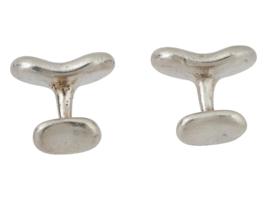 TIFFANY AND CO ELSA PERETTI STERLING SILVER CUFFLINKS