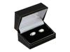 TIFFANY AND CO STERLING SILVER FOOTBALL CUFFLINKS PIC-0