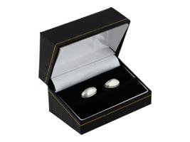 TIFFANY AND CO STERLING SILVER FOOTBALL CUFFLINKS