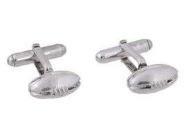 TIFFANY AND CO STERLING SILVER FOOTBALL CUFFLINKS