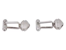TIFFANY AND CO STERLING SILVER FOOTBALL CUFFLINKS
