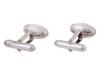 TIFFANY AND CO STERLING SILVER FOOTBALL CUFFLINKS PIC-3