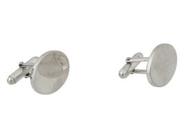 TIFFANY AND CO POLISHED STERLING SILVER CUFFLINKS