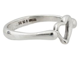 TIFFANY AND CO ELSA PERETTI STERLING SILVER HEART RING