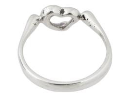 TIFFANY AND CO ELSA PERETTI STERLING SILVER HEART RING