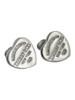 TIFFANY AND CO STERLING SILVER HEART STUD EARRINGS PIC-1