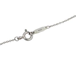 TIFFANY AND CO STERLING SILVER DIAMOND HEART KEY PENDANT