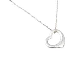 TIFFANY ELSA PERETTI 925 SILVER OPEN HEART NECKLACE