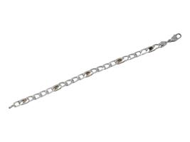 925 SILVER 750 GOLD CHAIN BRACELET BY TIFFANY CO