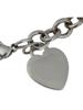TIFFANY CO SILVER CHAIN BRACELET WITH HEART CHARM PIC-5
