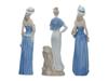 LARGE VINTAGE GLAZED PORCELAIN FEMALE FIGURINES PIC-4