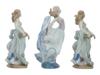 LARGE VINTAGE GLAZED PORCELAIN FEMALE FIGURINES PIC-4