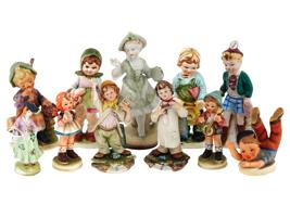 OCCUPIED JAPAN AND CAPODIMONTE PORCELAIN FIGURINES