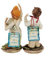 OCCUPIED JAPAN AND CAPODIMONTE PORCELAIN FIGURINES