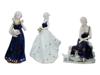 VINTAGE LEFARD GLAZED PORCELAIN FEMALE FIGURINES PIC-0