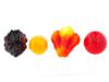 VINTAGE COLORED GLASS VEGETABLE AND FRUIT FIGURINES PIC-4