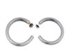 TIFFANY AND CO STERLING SILVER OPEN HOOP EARRINGS PIC-1