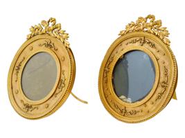 ANTIQUE FRENCH MATHIEU DEROCHE GILT PICTURE FRAMES