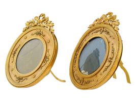 ANTIQUE FRENCH MATHIEU DEROCHE GILT PICTURE FRAMES