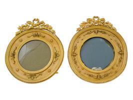 ANTIQUE FRENCH MATHIEU DEROCHE GILT PICTURE FRAMES