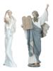 LARGE VINTAGE MAOFA AND LLADRO PORCELAIN FIGURINES PIC-0