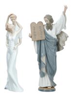 LARGE VINTAGE MAOFA AND LLADRO PORCELAIN FIGURINES