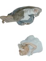 LARGE VINTAGE MAOFA AND LLADRO PORCELAIN FIGURINES