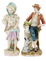 VINTAGE PORCELAIN FIGURINES F MID 20TH C JAPAN