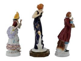OCCUPIED JAPAN HAND PAINTED PORCELAIN FIGURINES