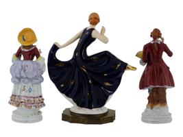 OCCUPIED JAPAN HAND PAINTED PORCELAIN FIGURINES