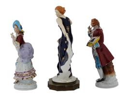 OCCUPIED JAPAN HAND PAINTED PORCELAIN FIGURINES