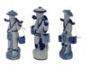 VINTAGE CHINESE BLUE AND WHITE PORCELAIN FIGURINES PIC-4