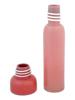 VINTAGE DESIGNER PINK GLASS BOTTLE VASES PIC-1