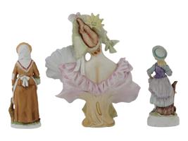 VINTAGE AND ANTIQUE FEMALE PORCELAIN FIGURINES