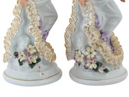 SET OF EUROPEAN LARGE FEMALE PORCELAIN FIGURINES