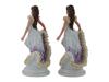 SET OF EUROPEAN LARGE FEMALE PORCELAIN FIGURINES PIC-3