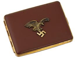 WWII NAZI GERMAN LUFTWAFFE PILOTS CIGARETTE CASE