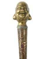 VINTAGE ORIENTAL LAUGHING BUDDHA SWORD CANE