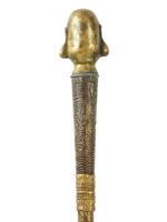 VINTAGE ORIENTAL LAUGHING BUDDHA SWORD CANE