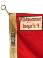 GERMAN WWII HITLER YOUTH BANNER WITH TAGS